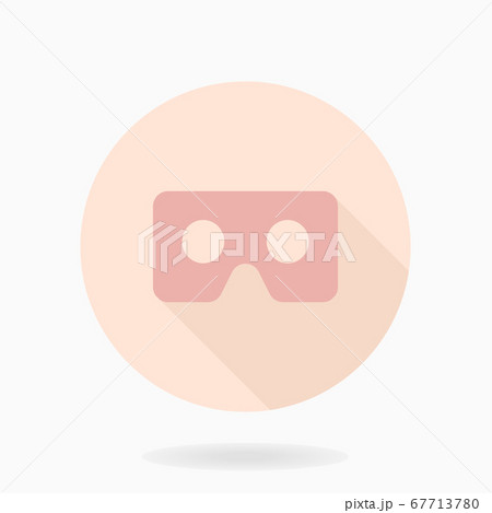 Fine Vector Flat Icon With VR Logo Fine Vector Flat Icon With VR Logo 67713780