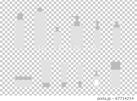 スキンケアアイテムのシンプルなアイコン 67714254