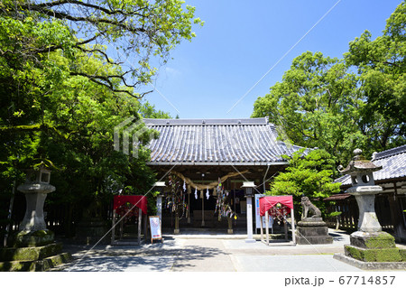 柳川市 風景 日吉神社 柳川市 風景 日吉神社 67714857