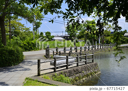 柳川市 掘割のある風景 柳川市 掘割のある風景 67715427