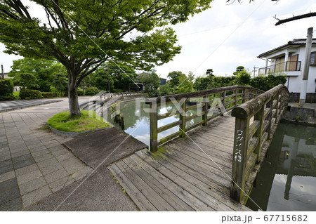 柳川市　掘割のある風景 67715682