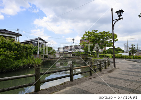 柳川市　掘割のある風景 67715691
