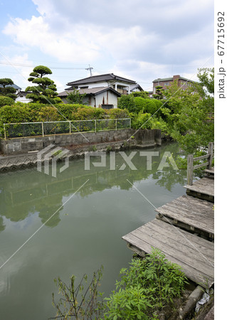 柳川市 掘割のある風景 柳川市 掘割のある風景 67715692