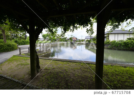 柳川市　掘割のある風景 67715708