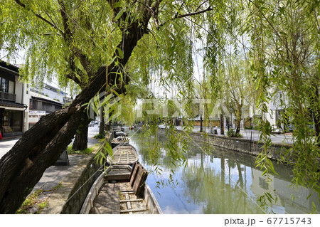 柳川市 掘割のある風景 柳川市 掘割のある風景 67715743