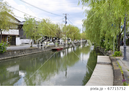 柳川市　掘割のある風景 67715752