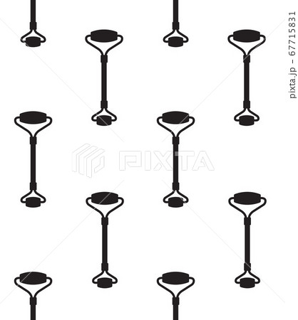 Vector seamless pattern of stone massage roller 67715831