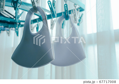 汚れた布マスク 冷感マスクの洗濯 67717008