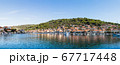 Houses on the hillside of Vela Luka 67717448
