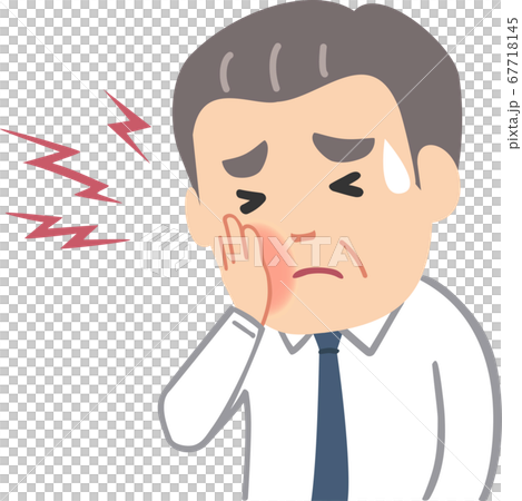 Senior man businessman having a tooth decay 67718145