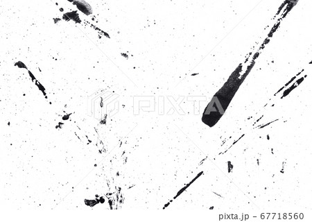 Abstract drops and smears of black acrylic paint. Abstract drops and smears of black acrylic paint. 67718560
