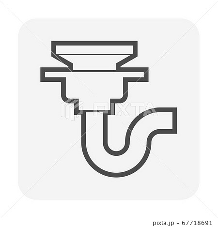 Floor and roof drainage equipment vector icon Floor and roof drainage equipment vector icon 67718691