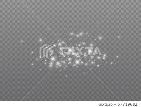 White dust sparks. 67719682