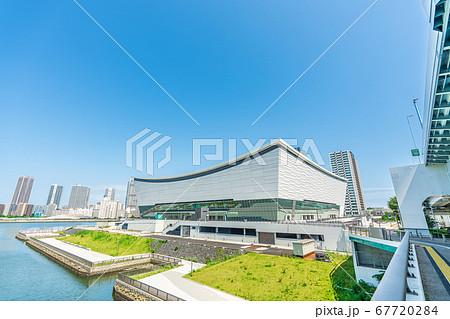東京の都市風景 有明アリーナ 東京の都市風景 有明アリーナ 67720284