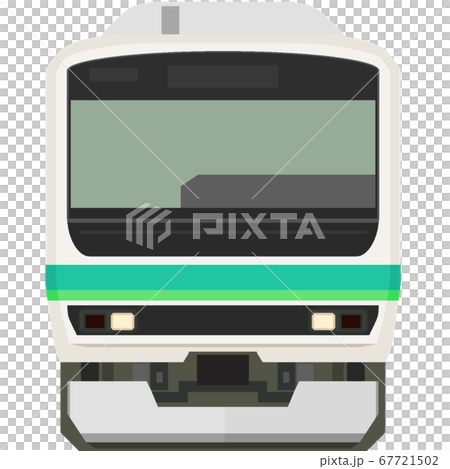 Dot Picture Style E231 Series Joban Line Stock Illustration