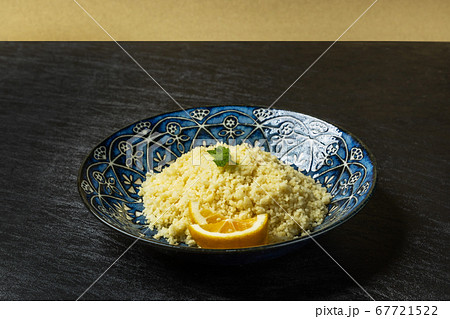 クスクス　Couscous is a fine pasta from North Africa  67721522