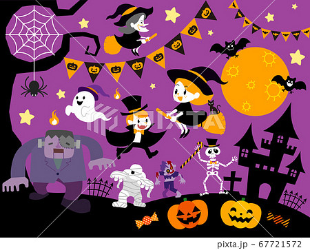ハロウィンのイラスト 67721572