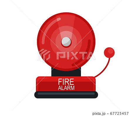 Fire alarm system signal device isolated on white 67725457