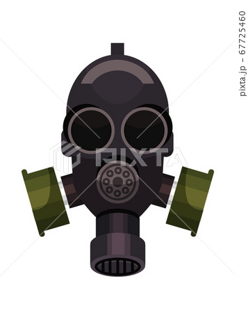 Gas respirator mask firefighter equipment on white Gas respirator mask firefighter equipment on white 67725460