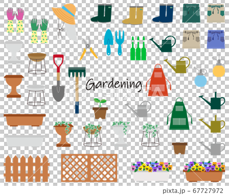 ガーデニングのイラストセット 67727972