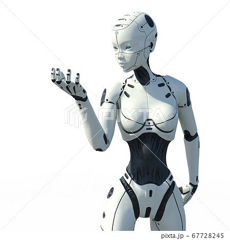 AIロボット 女性型アンドロイド perming3DCG イラスト素材 AIロボット 女性型アンドロイド perming3DCG イラスト素材 67728245