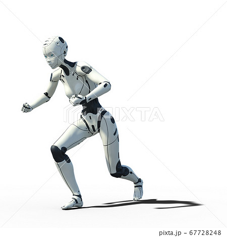 AIロボット 女性型アンドロイド perming3DCG イラスト素材 AIロボット 女性型アンドロイド perming3DCG イラスト素材 67728248