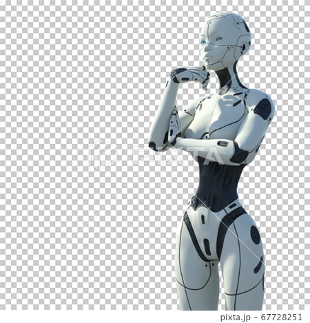 AI robot female android android perming3DCG illustration material AI robot female android android perming3DCG illustration material 67728251