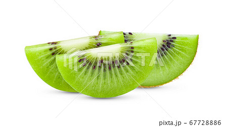 slice kiwi fruit on white background slice kiwi fruit on white background 67728886