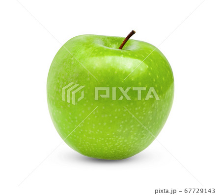 Green apple on a white background 67729143