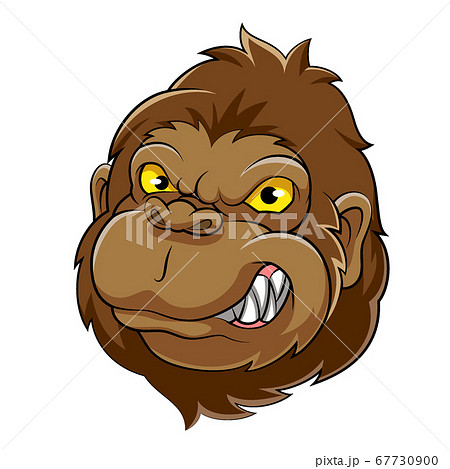 Gorilla Head Mascot of Illustration 67730900