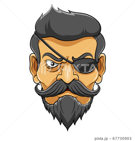 Man with eye path of illustration 67730903