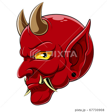 Devil head demon Satan Halloween monster of illustration 67730908
