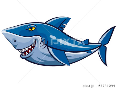 Great white shark mascot of illustration 67731094
