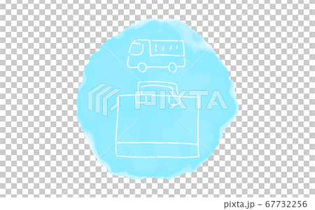 Analog freehand touch icon: Delivery 67732256