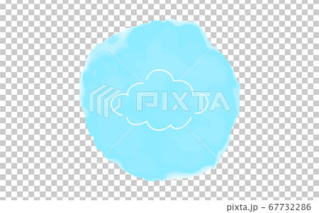Analog handwriting style loose touch icon: Cloudy 67732286
