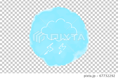 Analog handwriting style loose touch icon: thundercloud 67732292