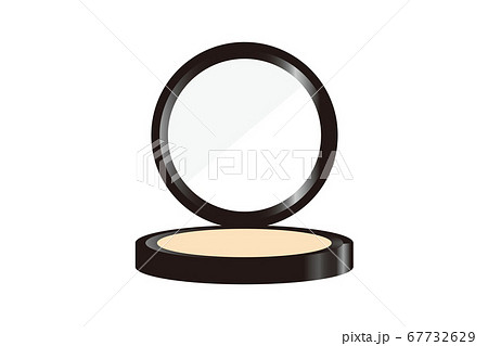 コンパクト型ファンデーションのイラスト コンパクト型ファンデーションのイラスト 67732629