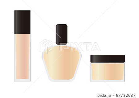 かわいいリキッドファンデーションのイラストのイラスト素材
