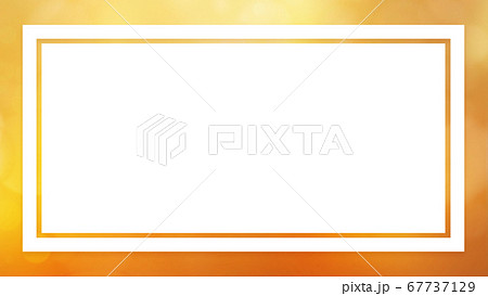 オレンジ色のフレーム素材 67737129
