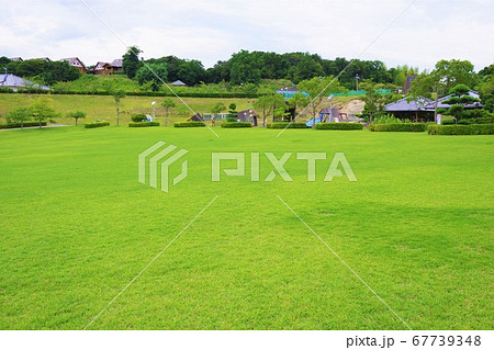 兵庫県　淡路島　ウェルネスパーク五色　高田屋嘉兵衛公園　芝生広場 67739348