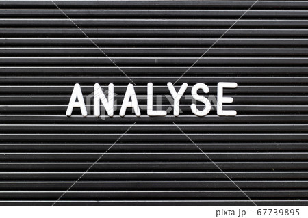 Black color felt board with word analyse background Black color felt board with word analyse background 67739895