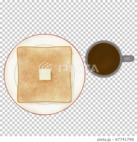 Toast & butter and coffee red x gray 67741799