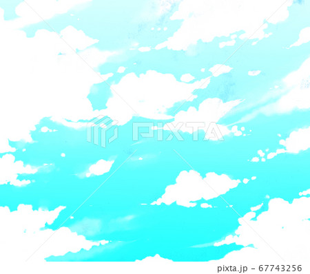 空と雲のイメージ イラストのイラスト素材