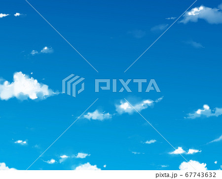 きれいな空のデジタルイラストのイラスト素材 きれいな空のデジタルイラストのイラスト素材