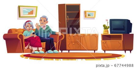 Old people in room in nursing home 67744988