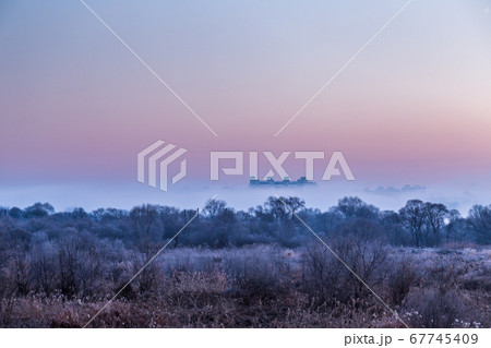 夕焼け 冬 忠清北道 67745409