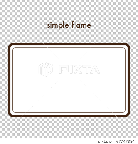 シンプルな四角のフレーム 67747884