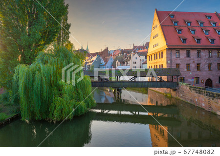 Henkersteg in Nuremberg, Germany on the Pegnitz Henkersteg in Nuremberg, Germany on the Pegnitz 67748082