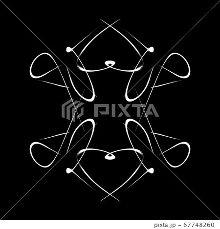 美しい二角形　20200724_122-001m モノクロ 67748260