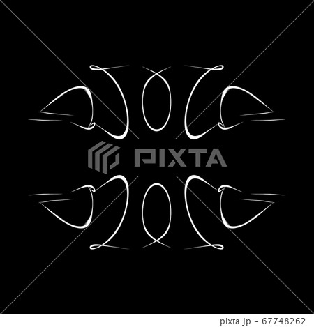 美しい二角形　20200724_122-002m モノクロ 67748262